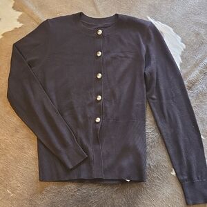 Commense Brown Cardigan with Button Accents